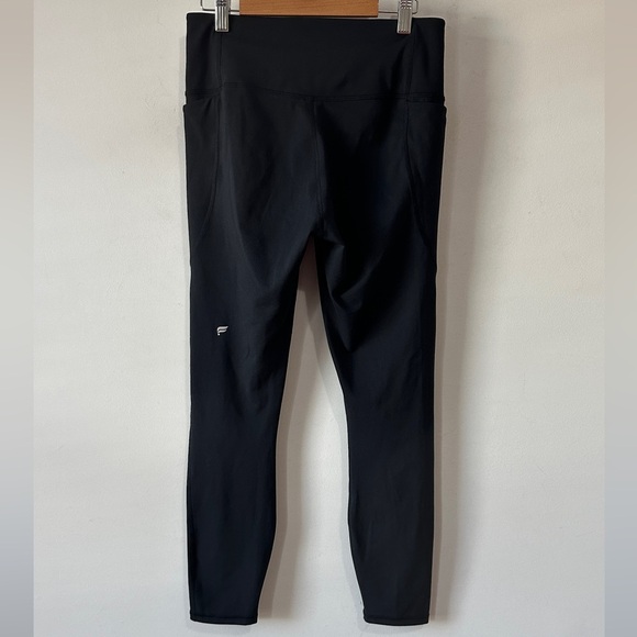 Fabletics Black High-Waisted Exposed Navel V Front Crossover Leggings Size S - Picture 3 of 6